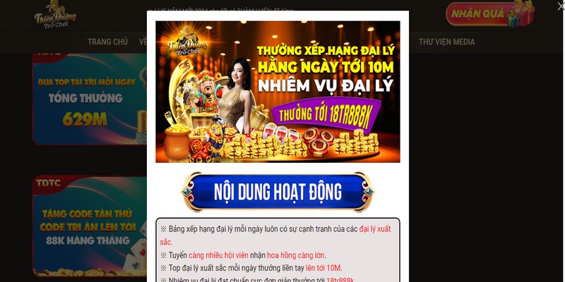 Game thủ dễ dàng trở thành một đại lý ở TDTC thành công