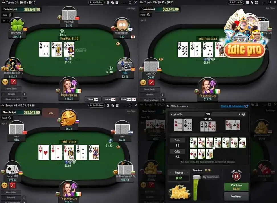 Thao tác chơi Poker tdtc tiêu chuẩn dễ thực hiện