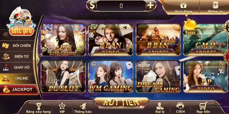 3 bước tham gia cá cược các trò chơi tại live casino tdtc